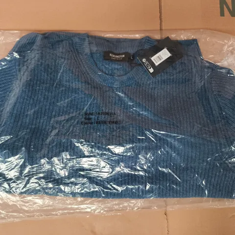 BAGGED KENSINGTON JUMPER IN BLUE TWIST SIZE LARGE