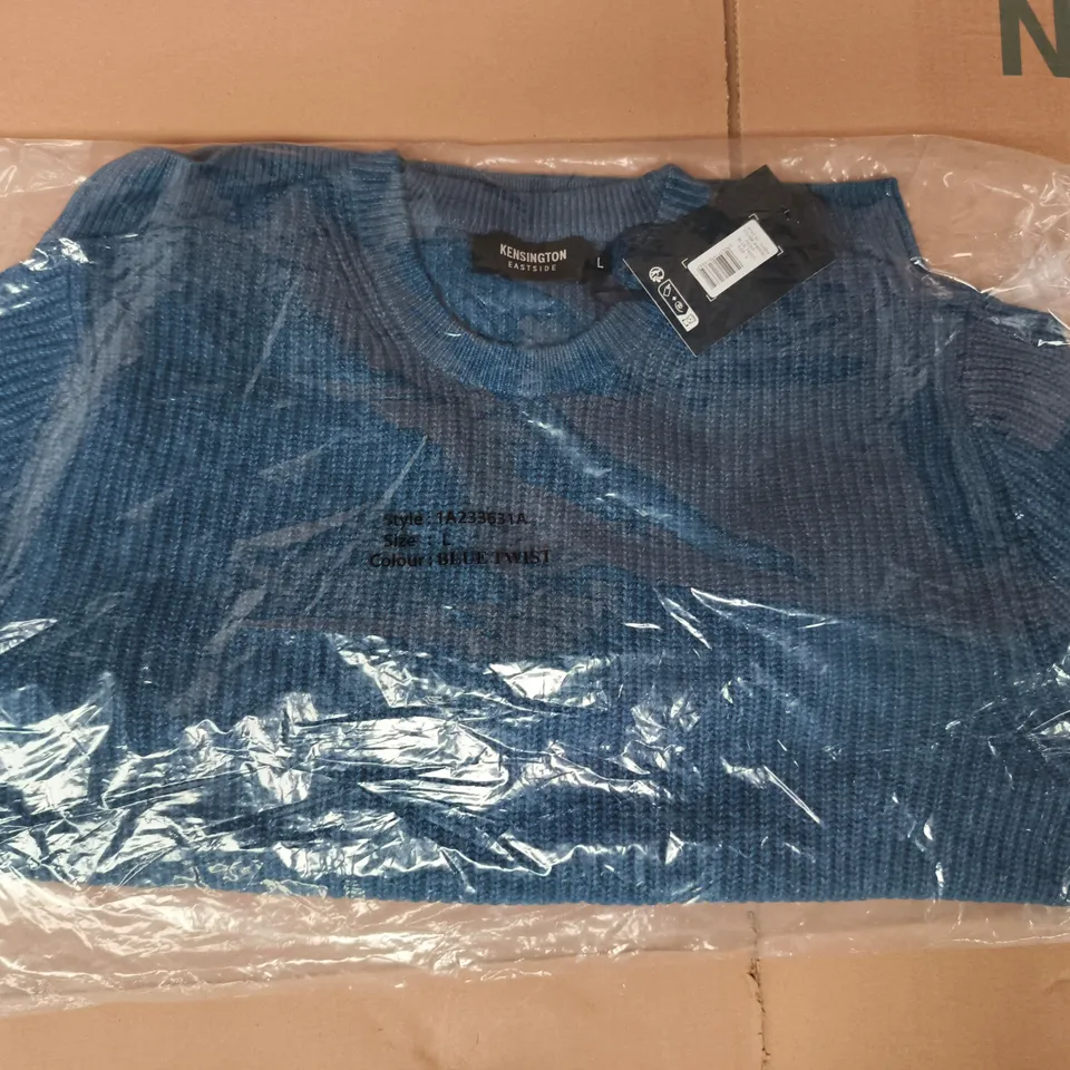 BAGGED KENSINGTON JUMPER IN BLUE TWIST SIZE LARGE