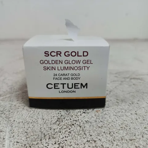 CETUEM LONDON SCR GOLD GOLDEN GLOW GEL – 24 CARAT GOLD SKIN LUMINOSITY (FACE & BODY)