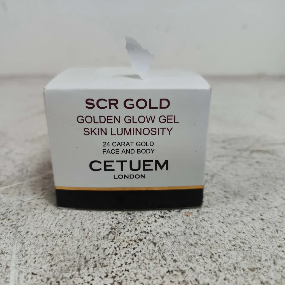 CETUEM LONDON SCR GOLD GOLDEN GLOW GEL – 24 CARAT GOLD SKIN LUMINOSITY (FACE & BODY)