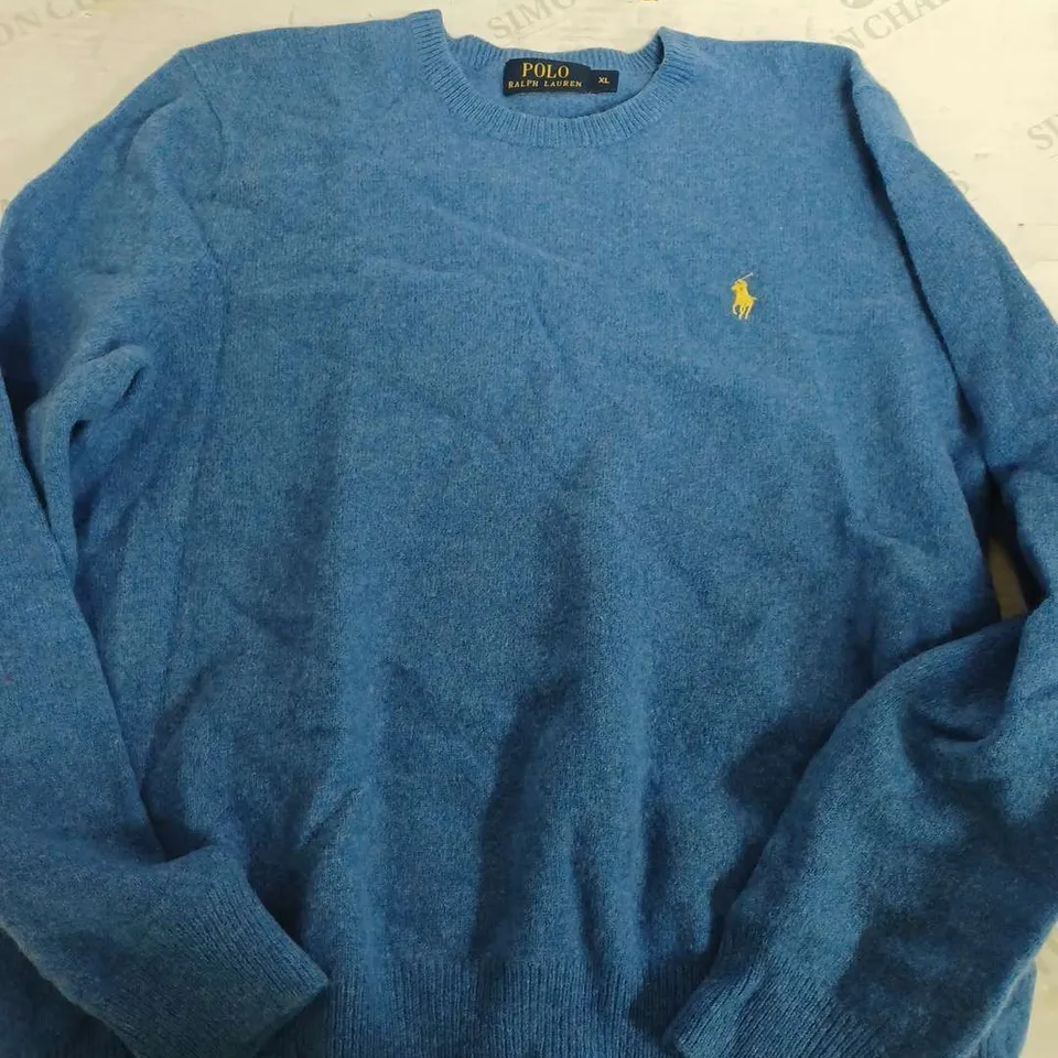 POLO RALPH LAUREN LIGHT BLUE JUMPER - XL