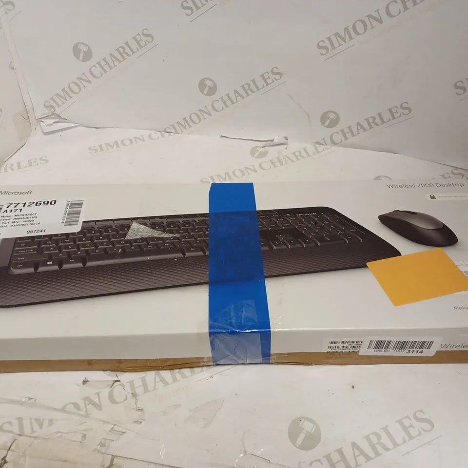 MICROSOFT WIRELESS 2000 DESKTOP - KEYBOARD AND MOUSE COMBO