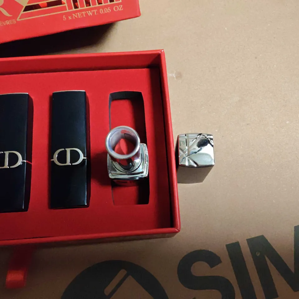 BOXED DIOR MINI LIPSTICK SET - 5 X 1.5G