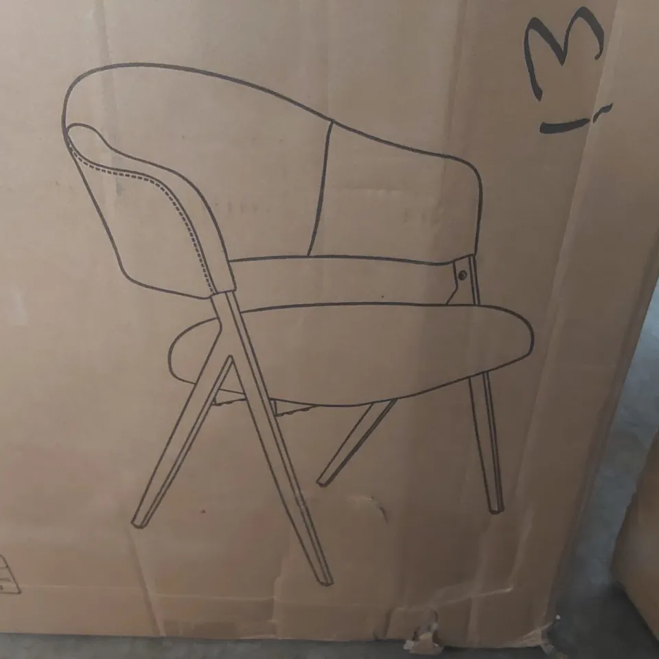 BOXED PAIR OF DINING CHAIRS