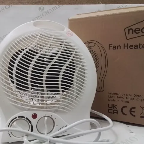 BOXED NEO FAN HEATER IN WHITE