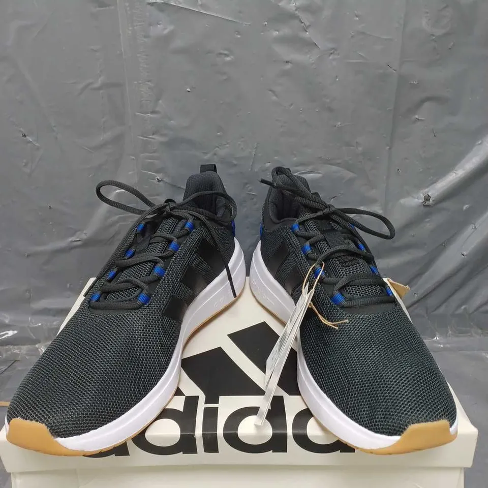 ADIDAS MENS CLOUD FOAM RACER TR23 TRAINERS BLACK/WHITE SIZE 10