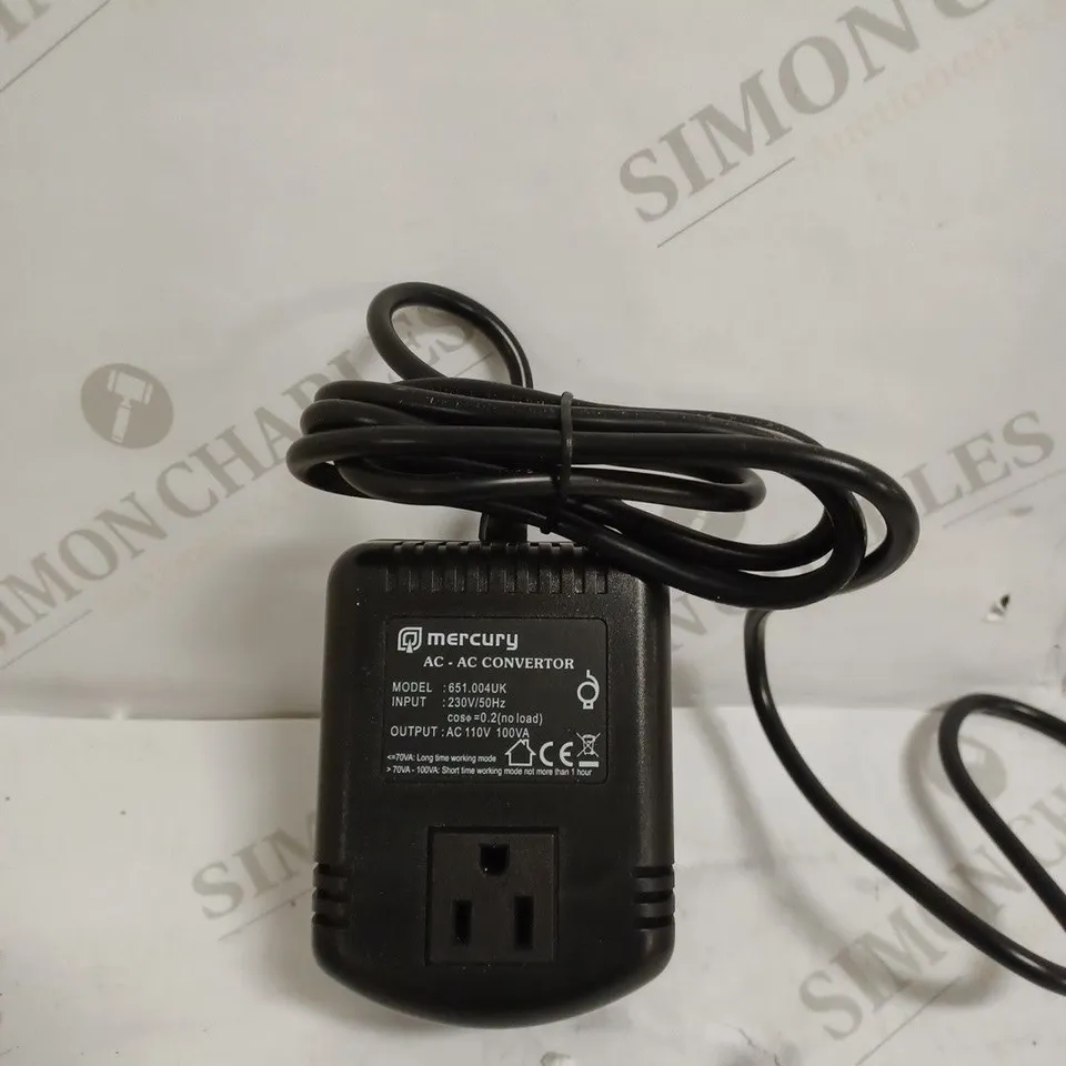 MERCURY STEP DOWN VOLTAGE CONVERTER UK2US100VA