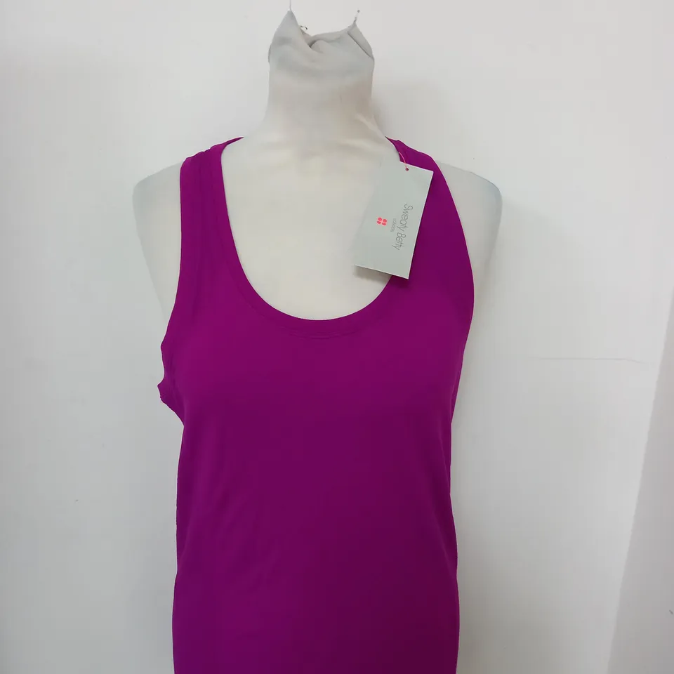 SWEATY BETTY ATHLETE SEAMLESS WORKOUT TANK TOP SIZE M