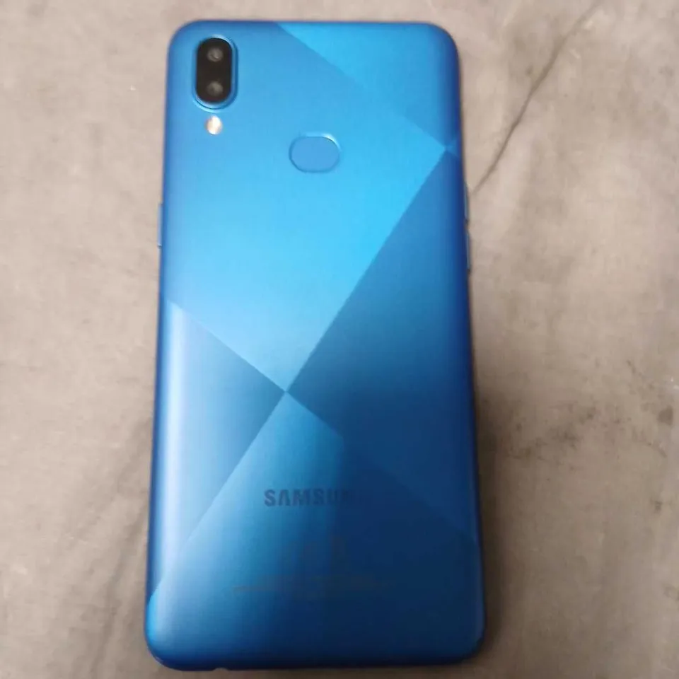 SAMSUNG GALAXY SMARTPHONE – BLUE, DUAL CAMERA