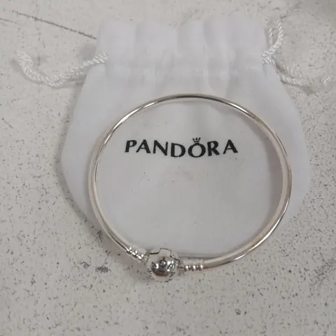 PANDORA SILVER CHARM BRACELET WITH BEAD CHARM – PANDORA POUCH
