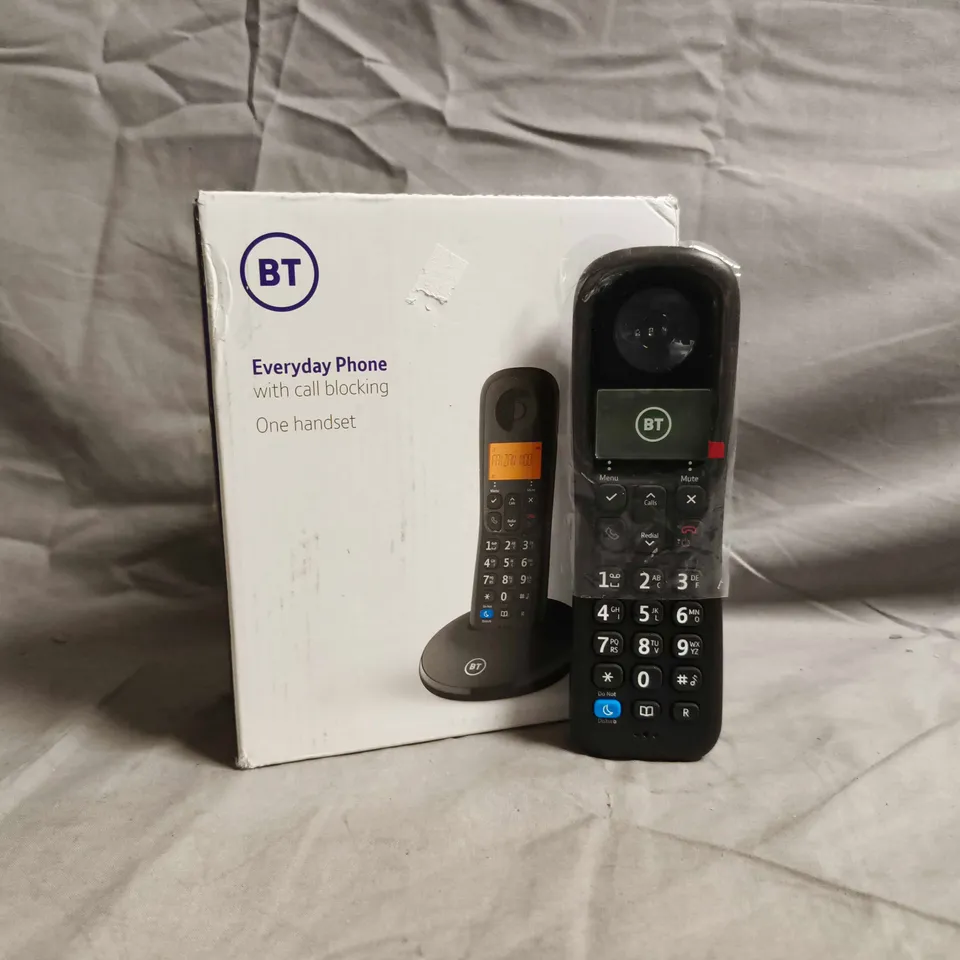 BT EVERYDAY PHONE WITH CALL BLOCKING – ONE HANDSET (BOXED)
