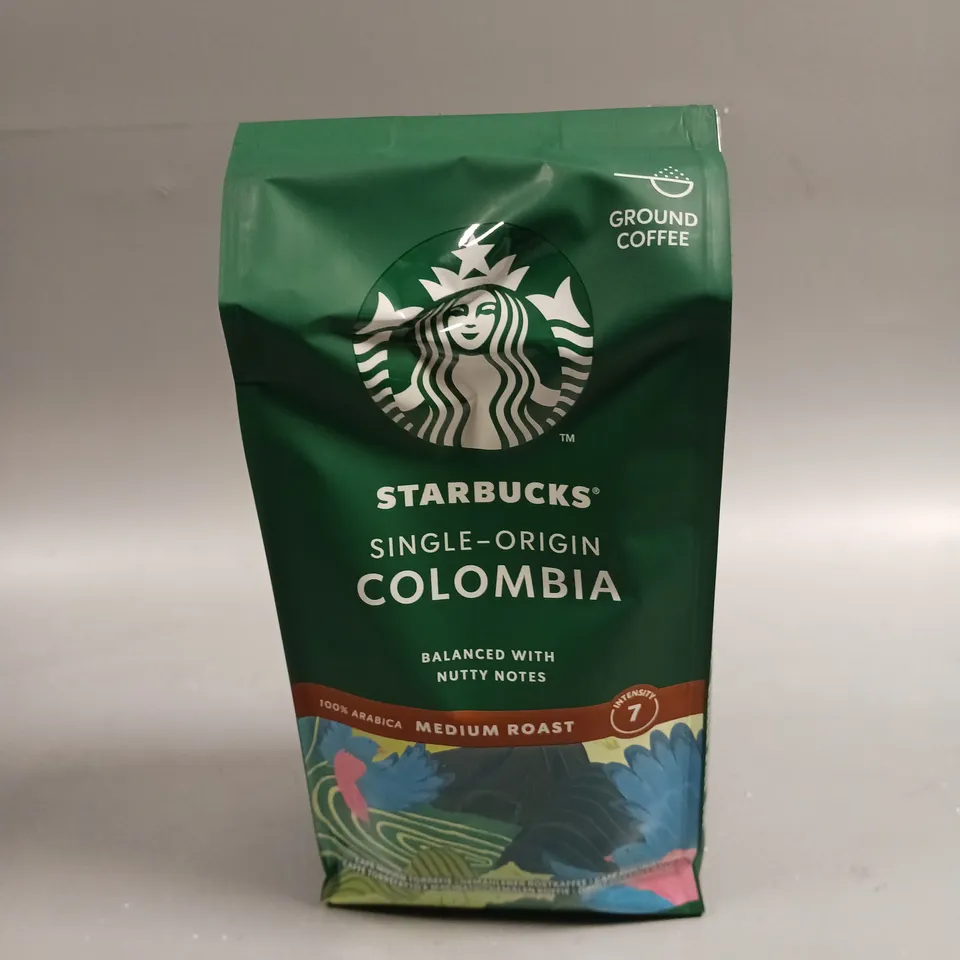 6 X SEALED PACKETS OF STARBUCKS SINGLE-ORIGIN COLOMBIA MEDIUM ROAST COFFEE - 6 X 200G