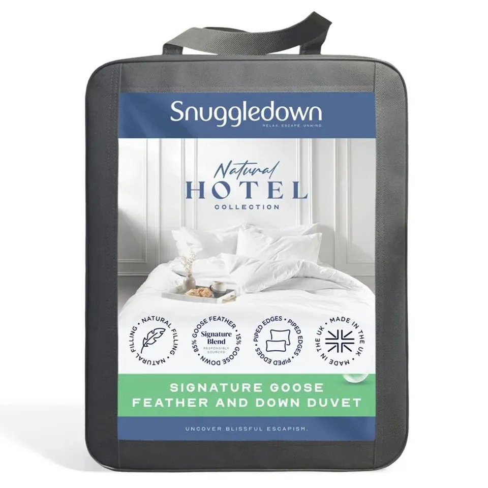 BOXED LUXURIOUS HOTEL SNUGGLEDOWN SIGNATURE GOOSE FEATHER & DOWN DUVET