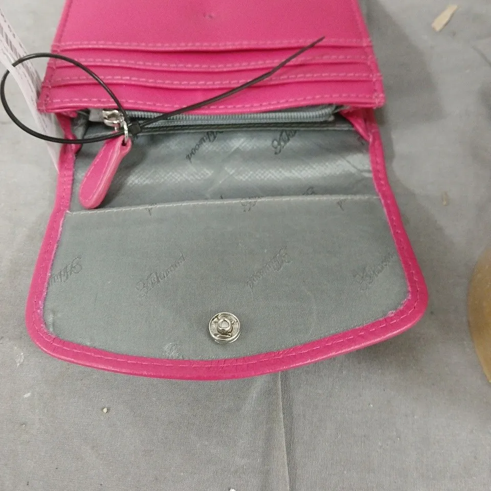 ASHWOOD LEATHER FLAP PURSE, PINK