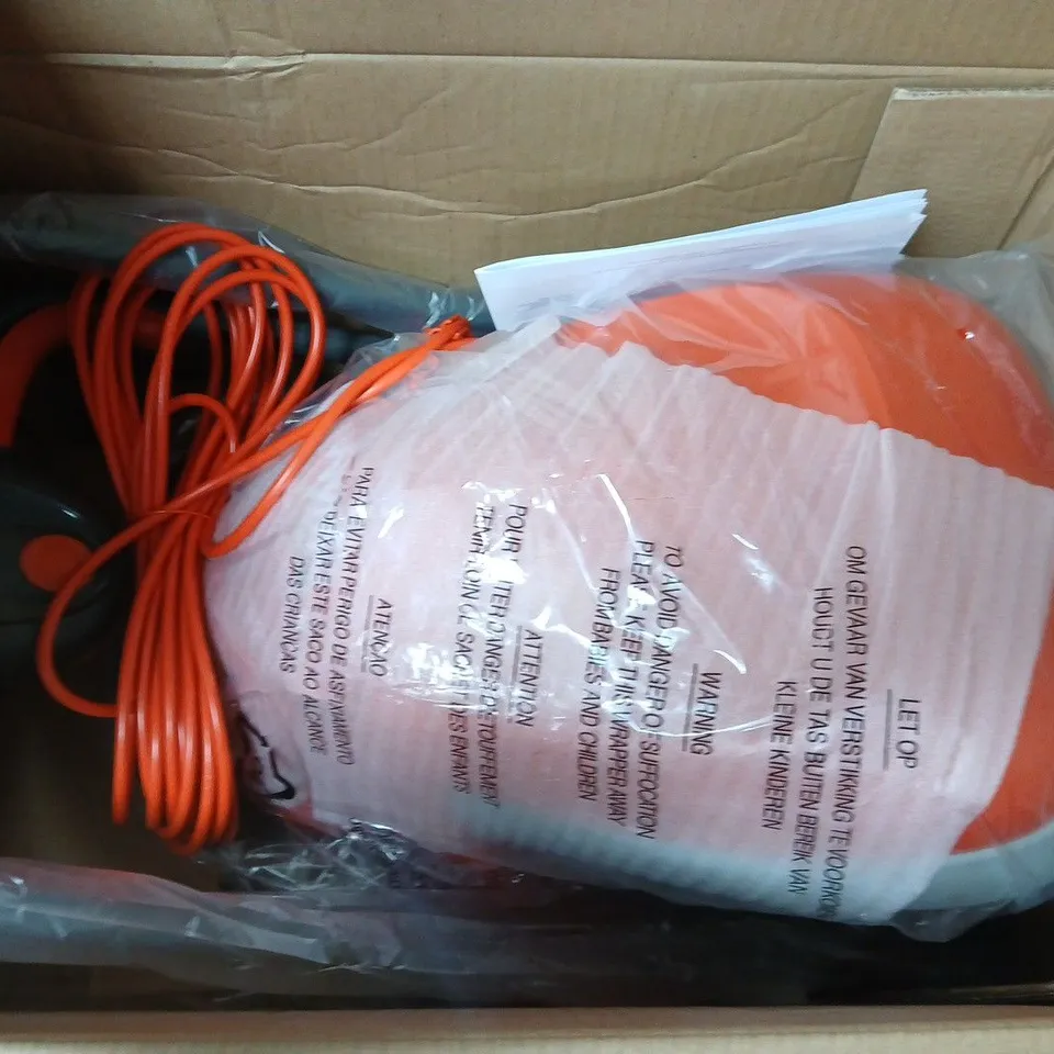 BOXED FLYMO HOVER VAC 250 CORDED LAWNMOWER