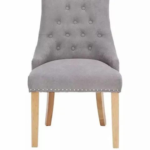 PAIR OF WARWICK DINING CHAIRS - NATURAL/OAK