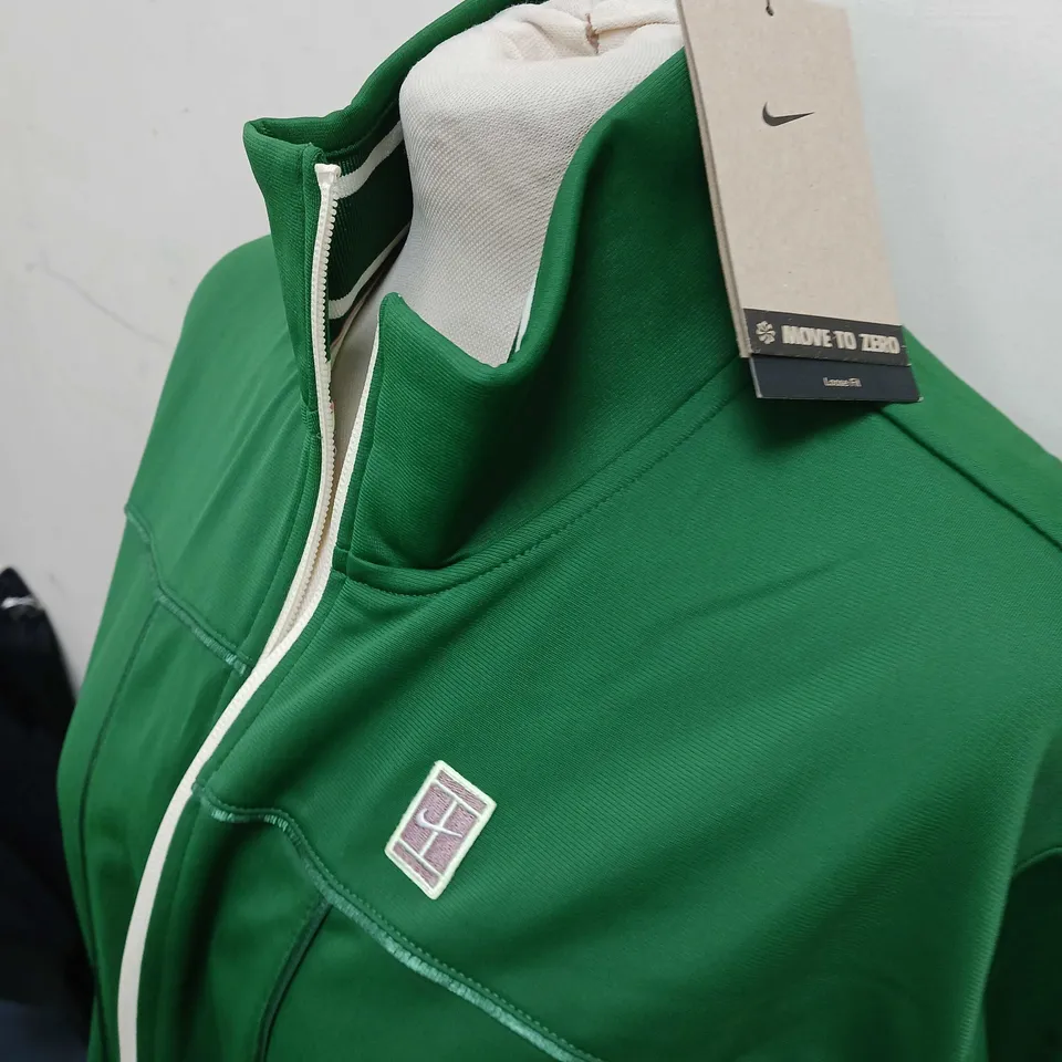 MENS GREEN NIKE JACKET - SIZE MEDIUM