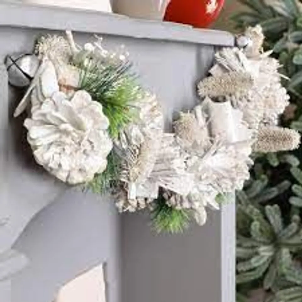 BOXED 155CM SPARKLING CHUNKY NORDIC CHRISTMAS GARLAND 