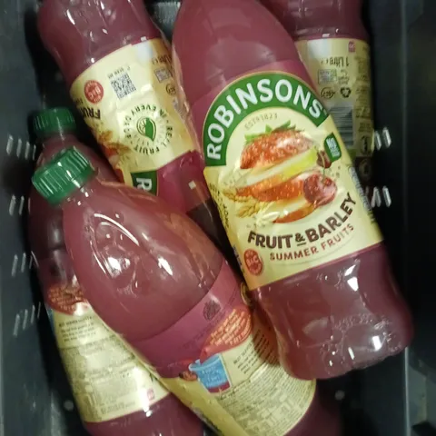 5 X ROBINSONS FRUIT & BARLEY SUMMER FRUITS JUICE DRINKS - 5 X 1L