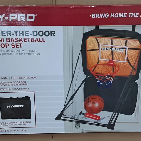 HY-PRO OVER THE DOOR MINI BASKETBALL HOOP SET