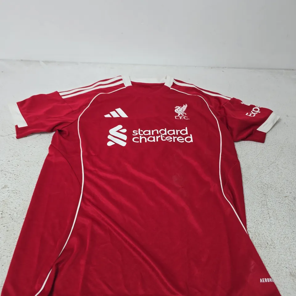 SIGNED VIRGIL LIVERPOOL FC 2025/26 HOME JERSEY - M