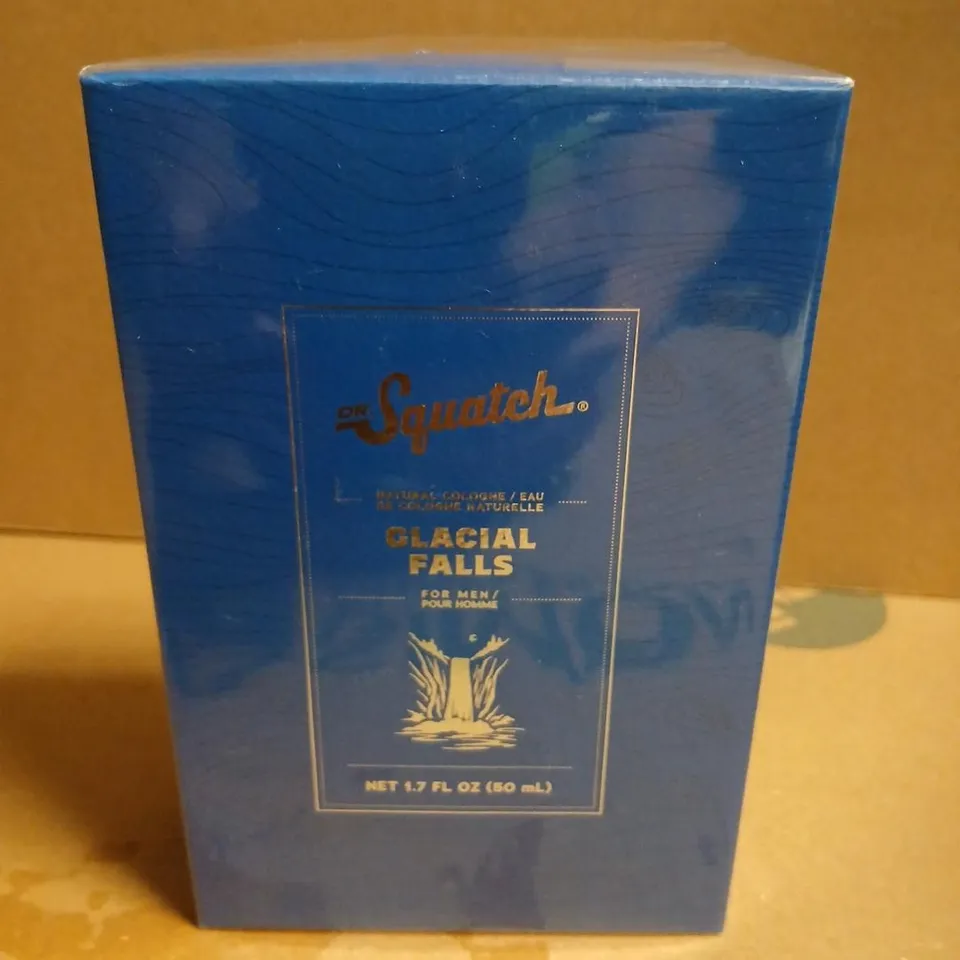 BOXED AND SEALED DR SQUATCH GLACIAL FALLS COLOGNE 50ML 
