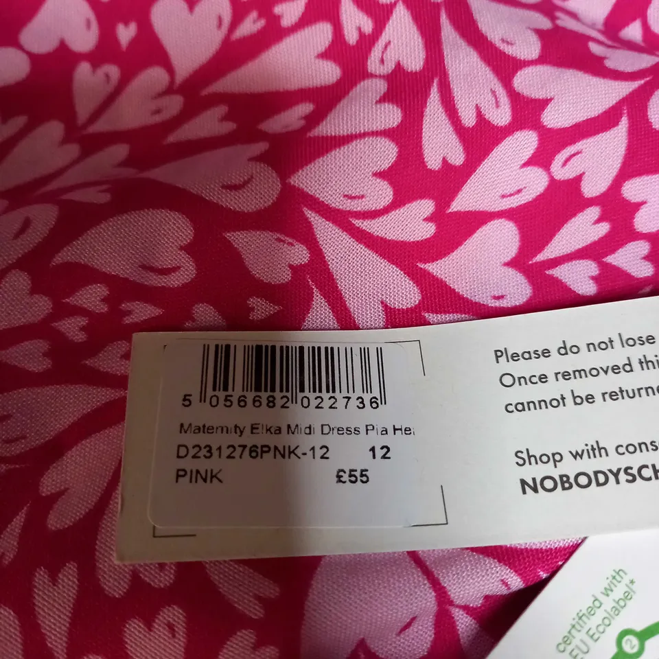 MATERNITY ELKA MIDI DRESS SIZE 12