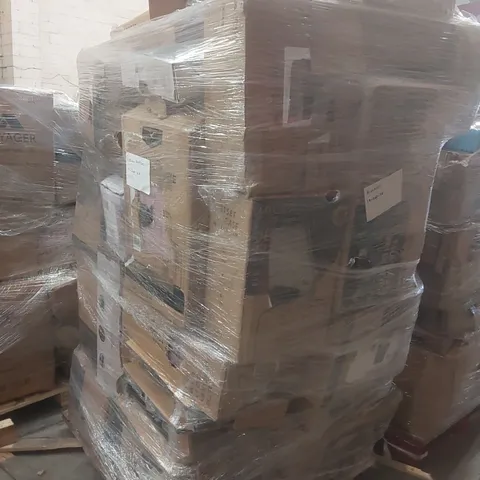 PALLET OF ASSORTED E-COMMERCE GOODS AND PRODUCTS TO INCLUDE: SUITCASES, HEATED ELECTRIC THROW, FAN, CAMPING WAGON ECT