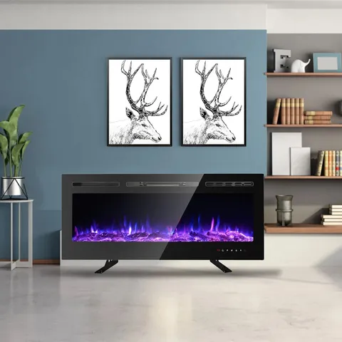 BOXED EULALA RECESSED WALL MOUNTED ELECTRIC FIRE