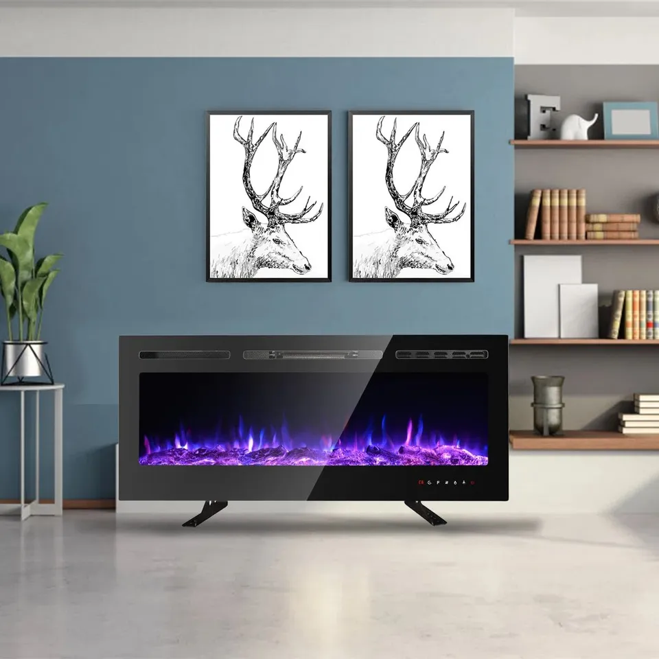 BOXED EULALA RECESSED WALL MOUNTED ELECTRIC FIRE
