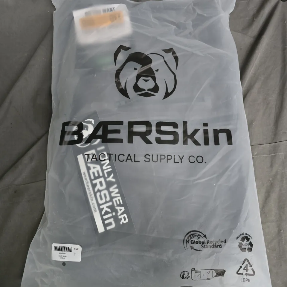 BAGGED BAERSKIN HOODIE 4.0 IN GREY - LARGE