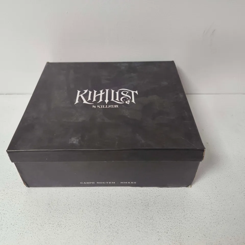 BOXED KILLSTAR RUPTURA BOOTS IN BLACK - UK 8