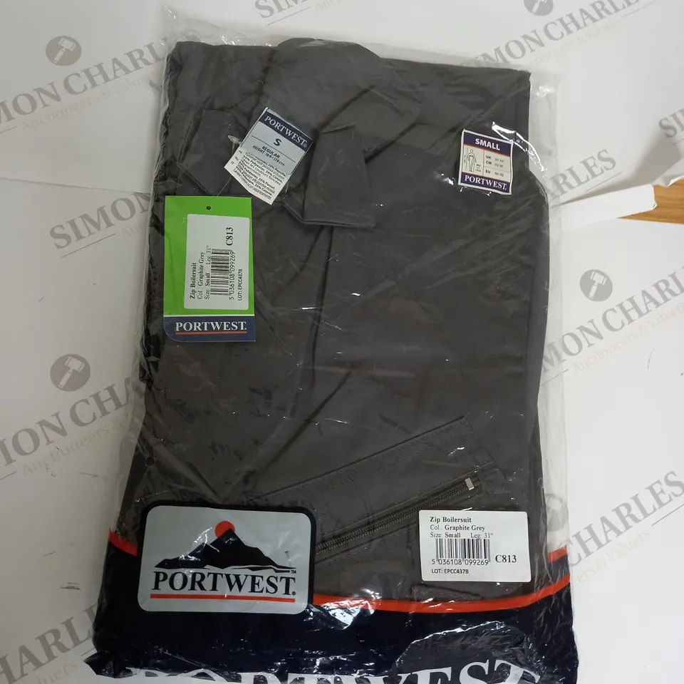 PORTWEST ZIP BOILER SUIT SIZE S 