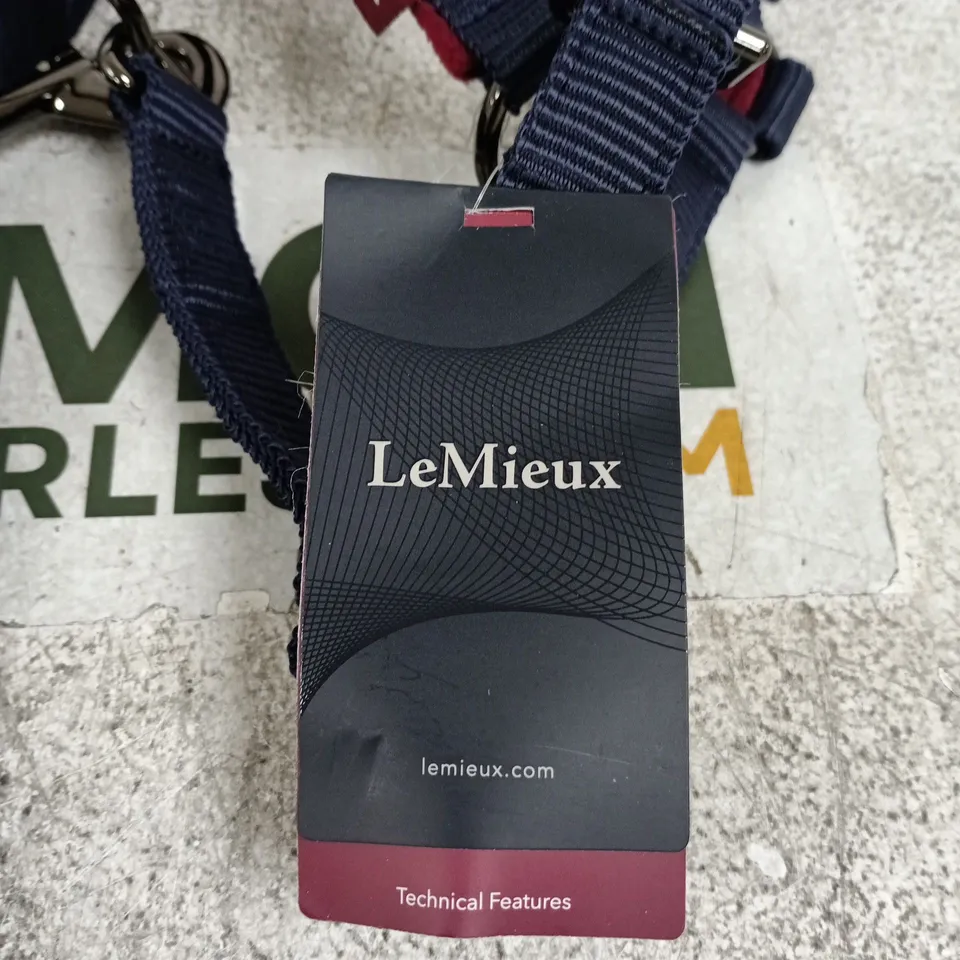LEMIEUX VOGUE HEADCOLLAR & LEADROPE – BURGUNDY, COB