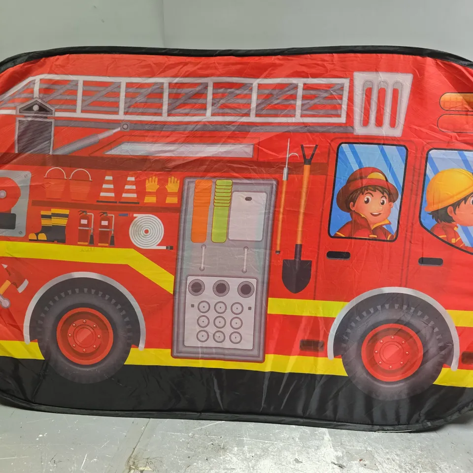UNBRANDED KIDS POP UP FIRE TRUCK TENT 