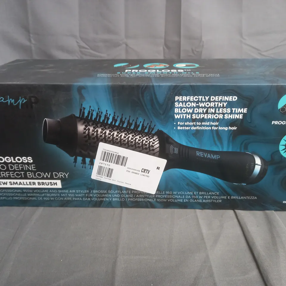 BOXED REVAMP PROGLOSS PRO DEFINE PERFECT BLOW DRY  