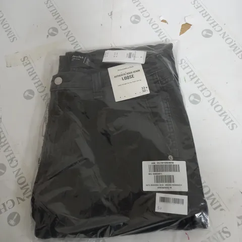 BAGGED ABERCROMBIE AND FITCH RIGID DENIM JEANS SIZD W33 L32