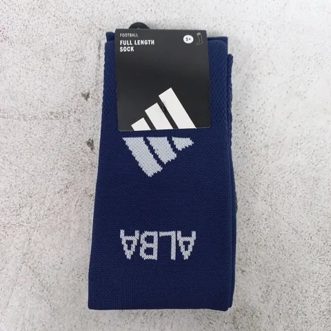 ADIDAS FOOTBALL FULL LENGTH SOCKS (1 PAIR) IN BLUE/WHITE SIZE XS
