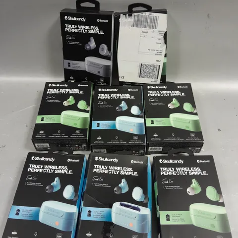 8 X BOXED SKULLCANDY SESH EVO WIRELESS EARPHONES 