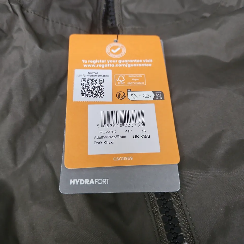 REGATTA GREAT OUTDOORS HYDRAFORT JACKET – DARK KHAKI, UK XS/S