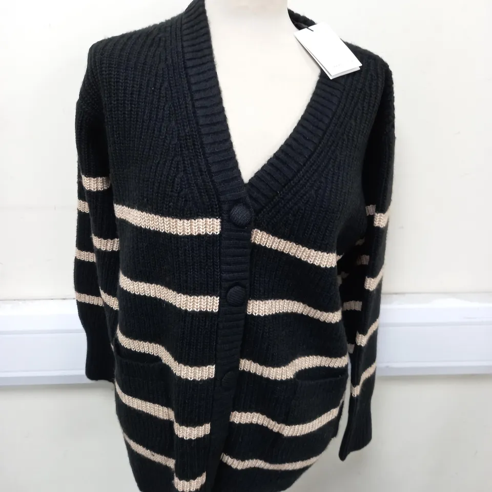 NOBODYS CHILD LONGLINE CHUNKY CARDIGAN IN CHARCOAL - M