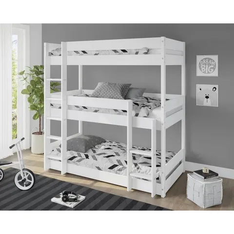 BOXED KANSAS SINGLE TRIPLE SLEEPER BUNK BED (3 BOXES )