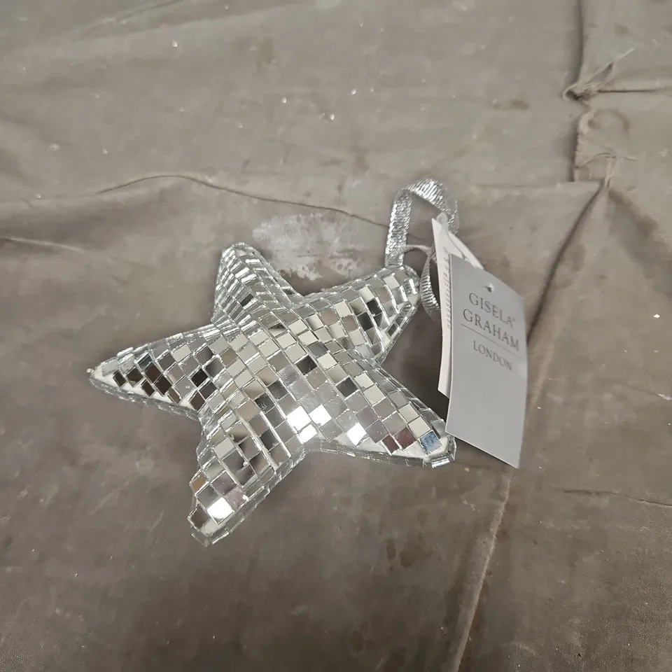 12 X GISELA GRAHAM MIRROR STAR DECORATIONS