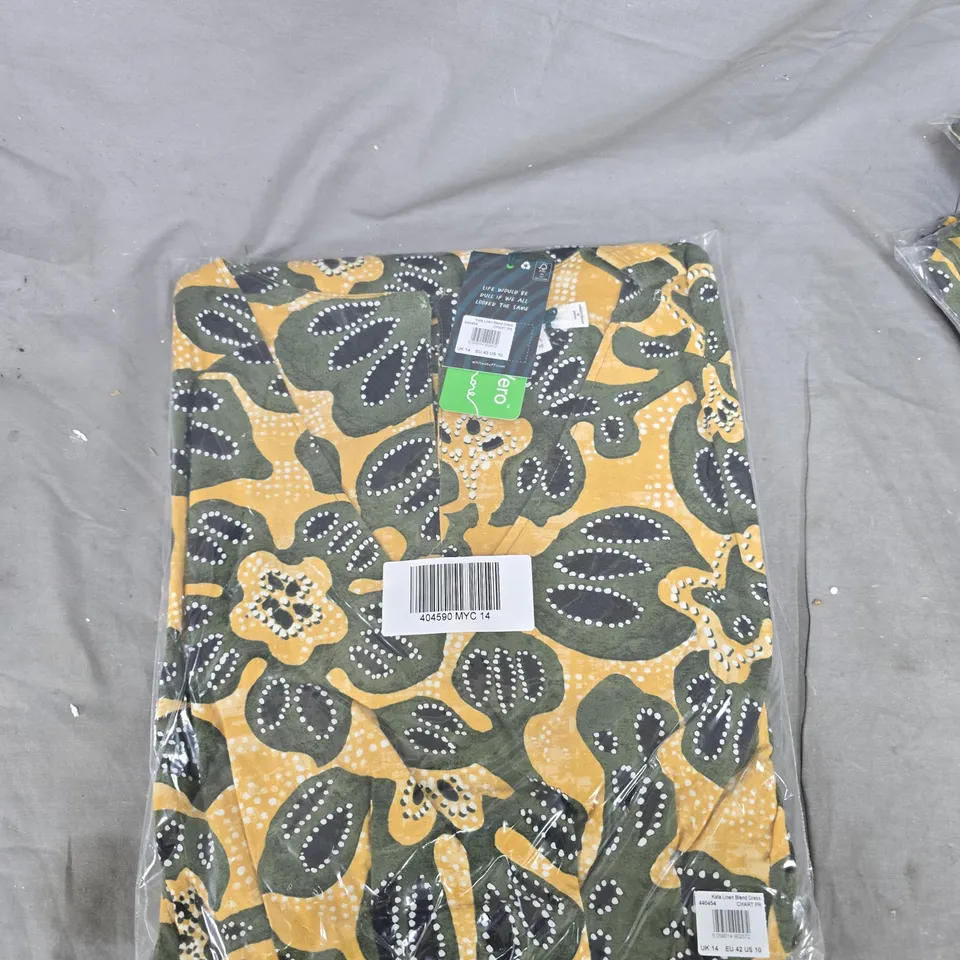 WHITE STUFF KATE LINEN BLEND DRESS UK 14