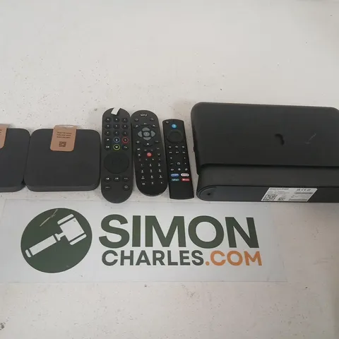 ASSORTED HOUSEHOLD PRODUCTS TO INCLUDE; SKY SMART HUB SH32B ROUTER WITH SATELLITE MODULES & CABLES