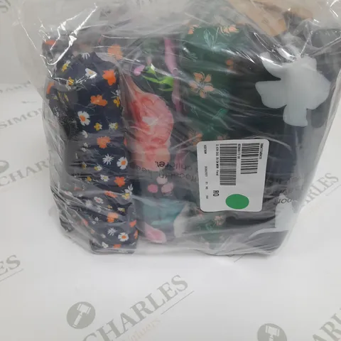 CALIFORNIA INNOVATIONS SET OF 4 DOUBLE HANDLE INSULATED BAGS - FLORAL