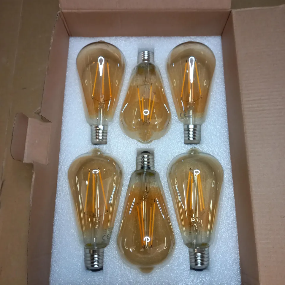 BOX OF 6 ST64-4LED RETRO EDISON BULB 