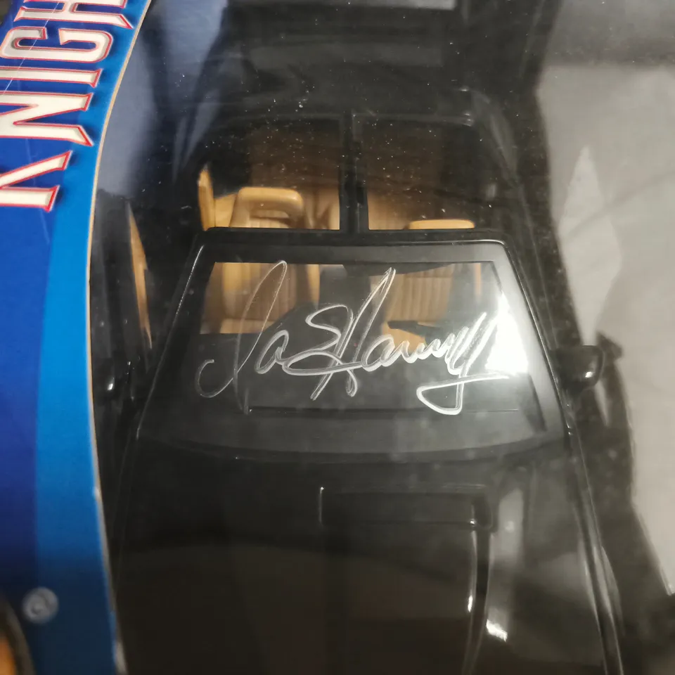 SIGNED KNIGHT RIDER K.I.T.T. DIE-CAST CAR