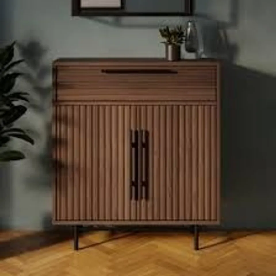 BOXED BRYANT SMALL SLIM SIDEBOARD - WALNUT EFFECT (1 BOX)