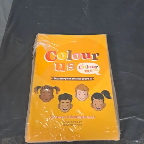 BOX OF APPROXIMATELY 125 COLOUR US BY COLOUR ME KIDS DIVERSE COLOURING BOOKS
